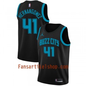 Charlotte Hornets Trikot Willy Hernangomez 41 2018-19 Jordan Brand City Edition Schwarz Swingman - Herren